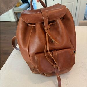 Madewell Transport Rucksack Leather Backpack